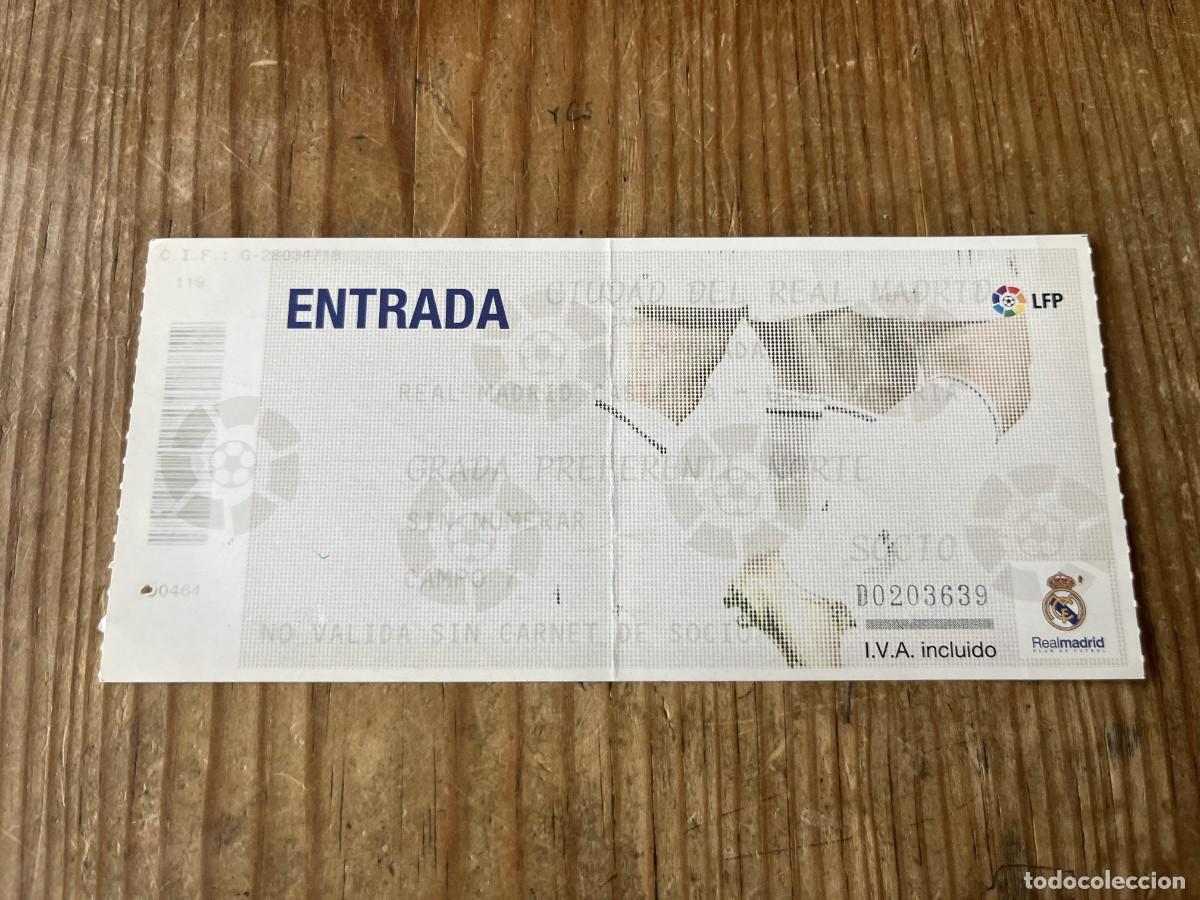 Coleccionismo deportivo: R31804 ENTRADA TICKET FUTBOL REAL MADRID CASTILLA 0-1 ALMERIA LIGA TEMPORADA 2005 2006