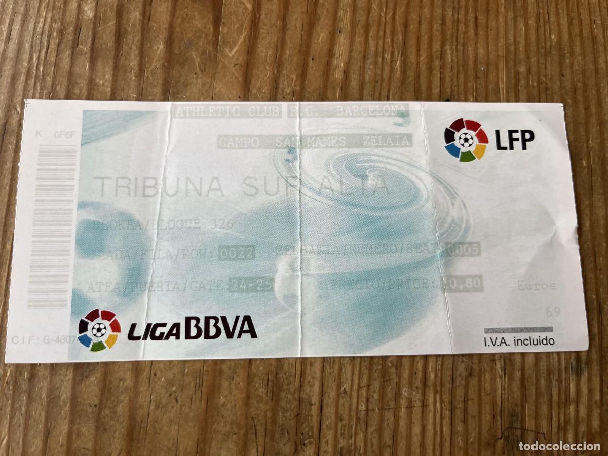 Coleccionismo deportivo: R31816 ENTRADA ATHLETIC BILBAO 2-5 BARCELONA TEMPORADA 2014 2015 GOLES MSN MESSI LUIS SUAREZ NEYMAR