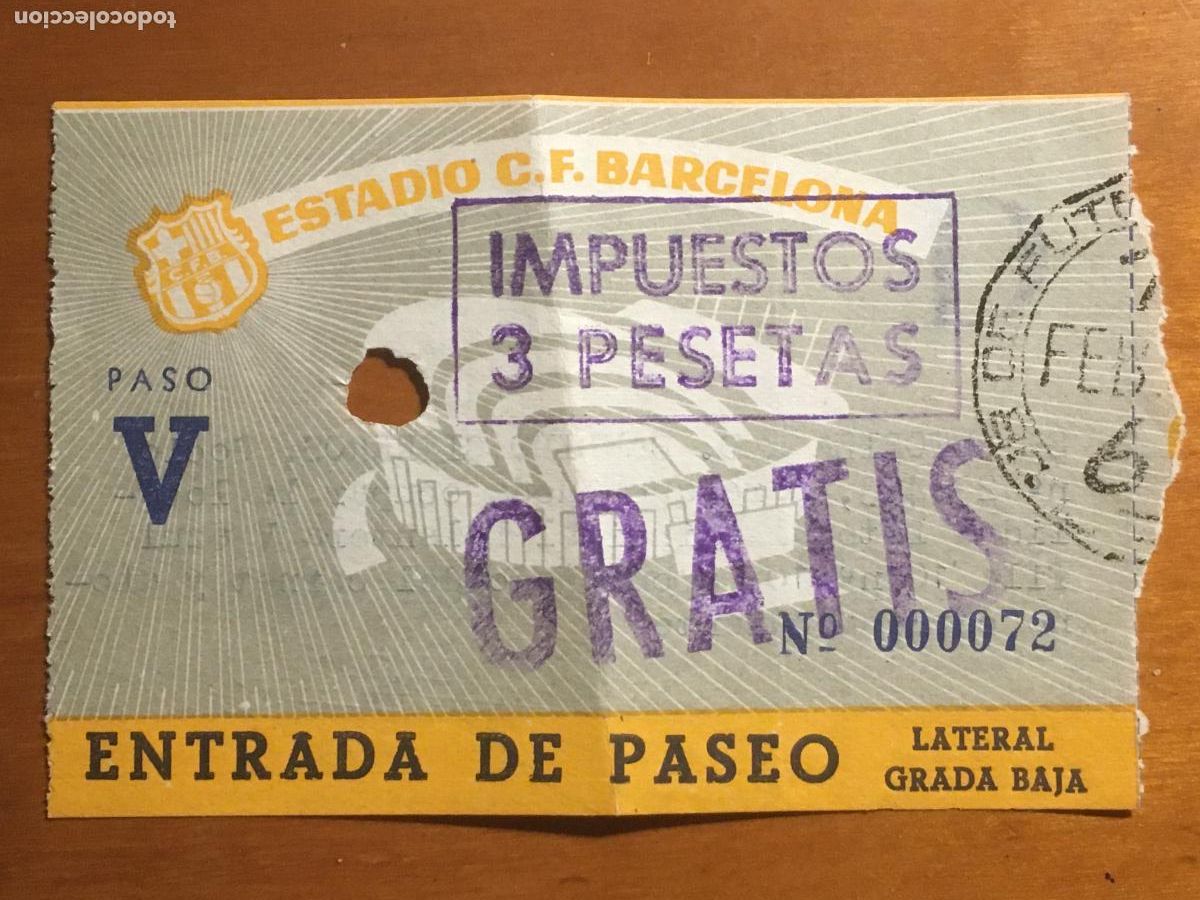 Coleccionismo deportivo: FUTBOL CLUB BARCELONA ENTRADA 10 FEBRERO 1960 PARTIDO VS WOLVERHAMPTON WANDERERS COPA DE EUROPA