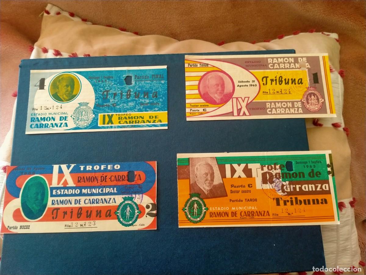Coleccionismo deportivo: entradas de trofeo carranza 1963