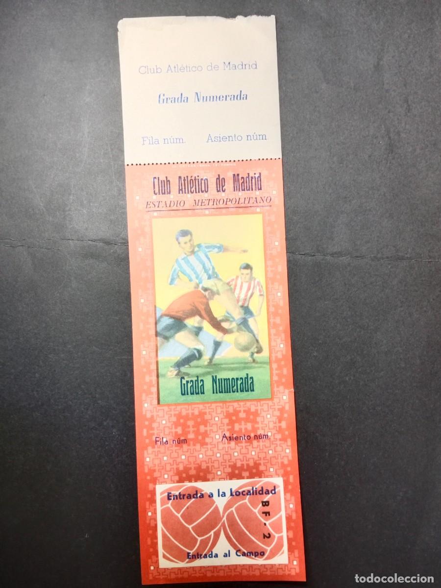 Coleccionismo deportivo: ANTIGUA ENTRADA / TICKET - FUTBOL - ESTADIO METROPOLITANO - CLUB ATLETICO DE MADRID - A&Ntilde;OS 50