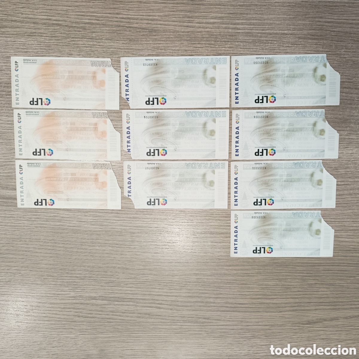 Sammelleidenschaft Sport: Lote de entradas del Murcia C.F