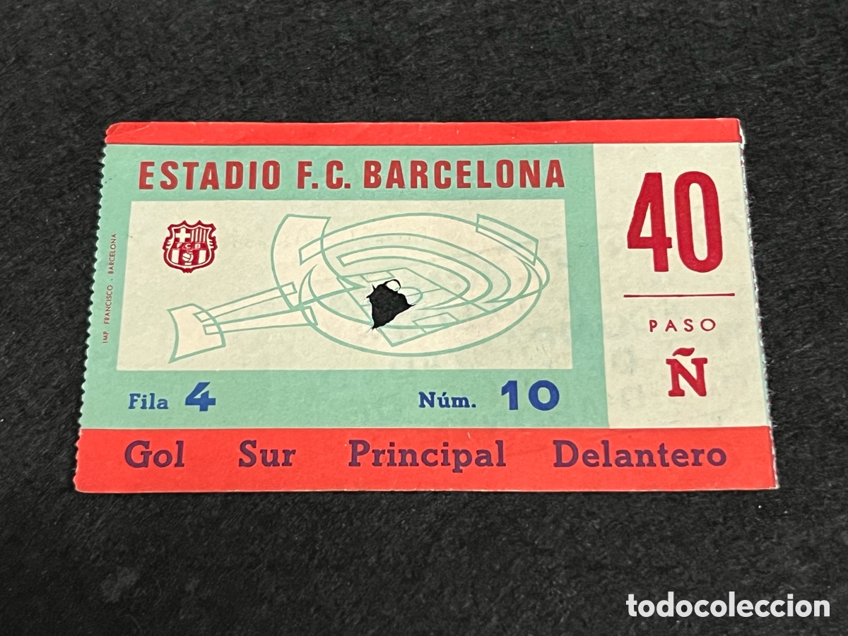 Coleccionismo deportivo: ENTRADA FC BARCELONA ASTON VILLA 1/4 FINAL COPA UEFA 1977-1978 TICKET