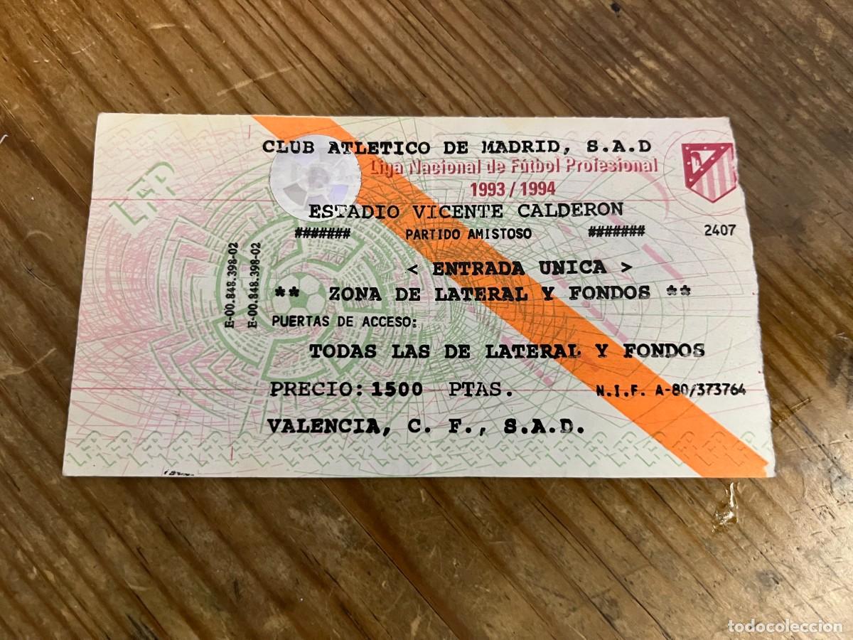 Coleccionismo deportivo: R31872 ENTRADA TICKET TROFEO FORTA TELEVISIONES AUTONOMICAS ATLETICO MADRID 4-2 VALENCIA (22-5-1994)