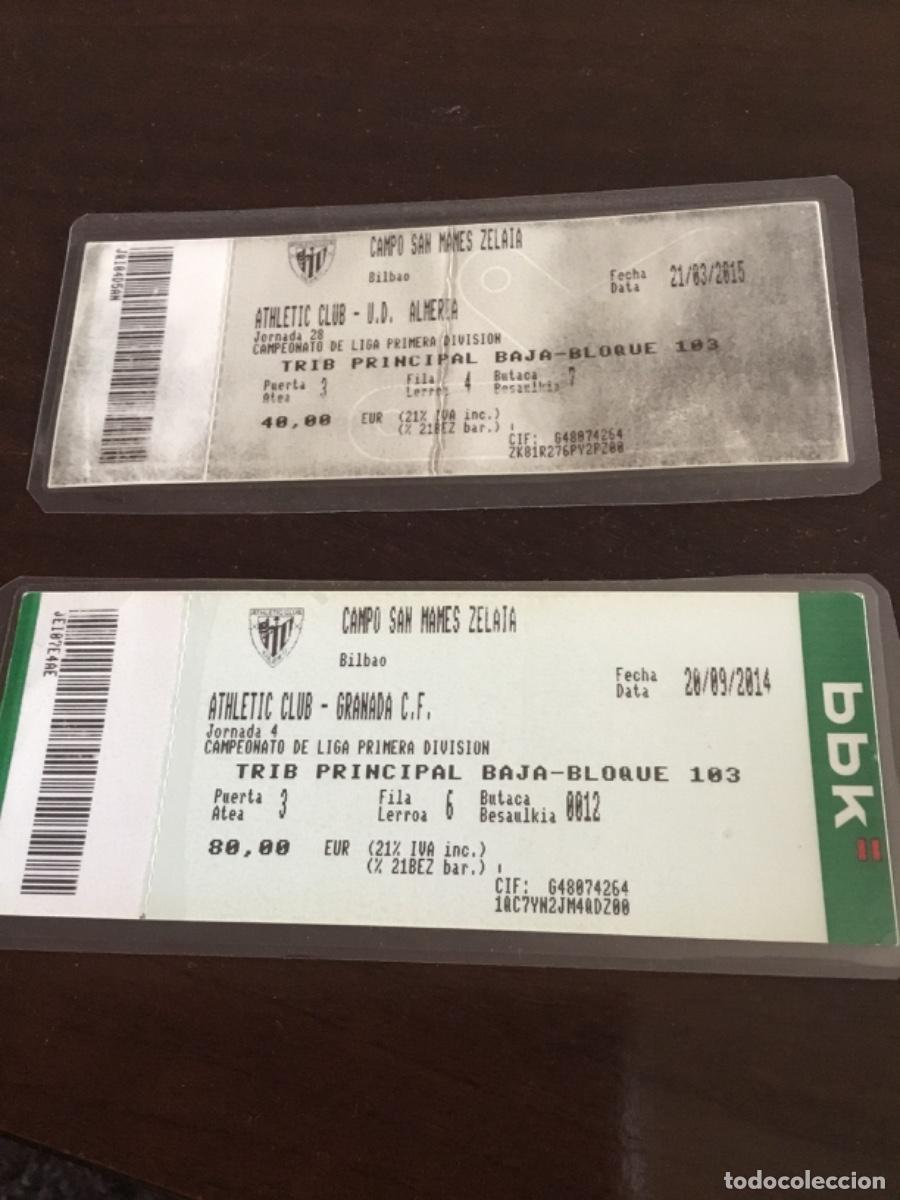Coleccionismo deportivo: Lote entradas Athletic club San Mam&eacute;s