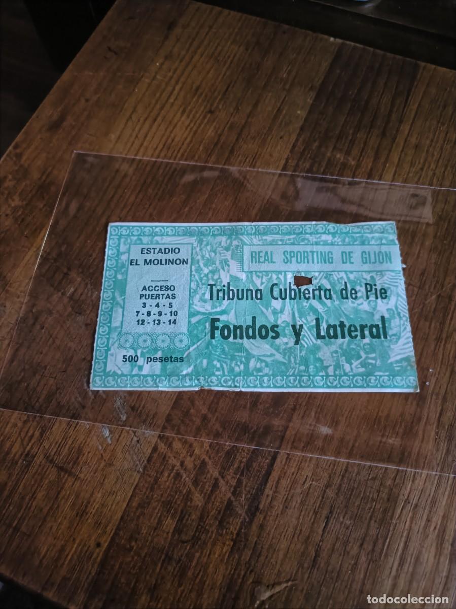 Sports collectibles: ENTRADA TICKET SPORTING DE GIJ&Oacute;N 500 PTS