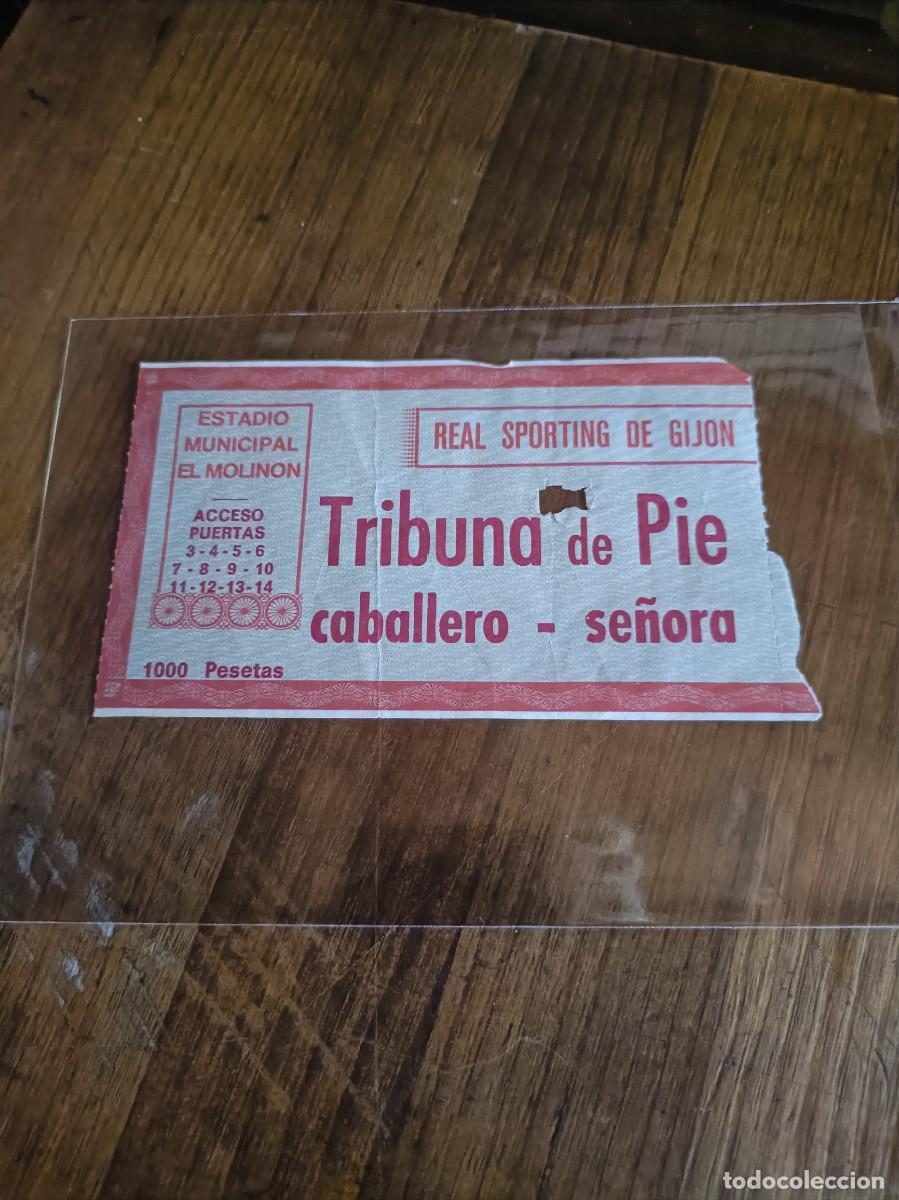 Coleccionismo deportivo: ENTRADA TICKET SPORTING DE GIJ&Oacute;N 1000 PTS ESTADIO MOLINON