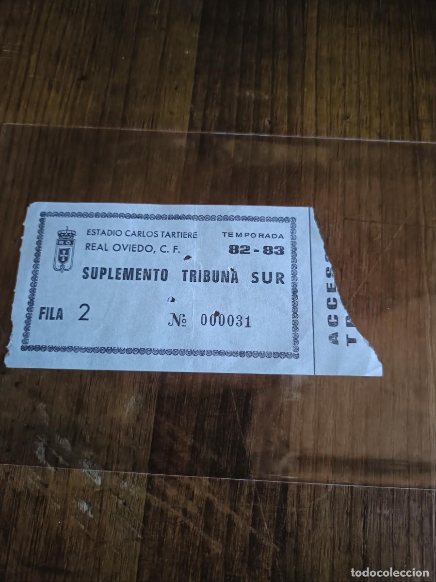 Sammelleidenschaft Sport: ENTRADA TICKET FUTBOL ESTADIO CARLOS TARTIERE REAL OVIEDO C.F A&Ntilde;O 1982-83