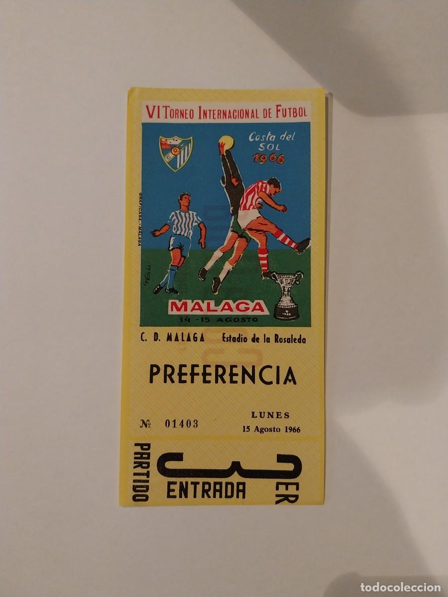 Coleccionismo deportivo: Entrada VI torneo Costa del Sol 1966