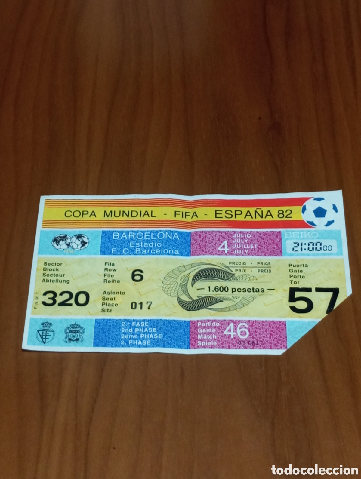Coleccionismo deportivo: ENTRADA FUTBOL MUNDIAL ESPA&Ntilde;A POLONIA UNION SOVIETICA RUSIA