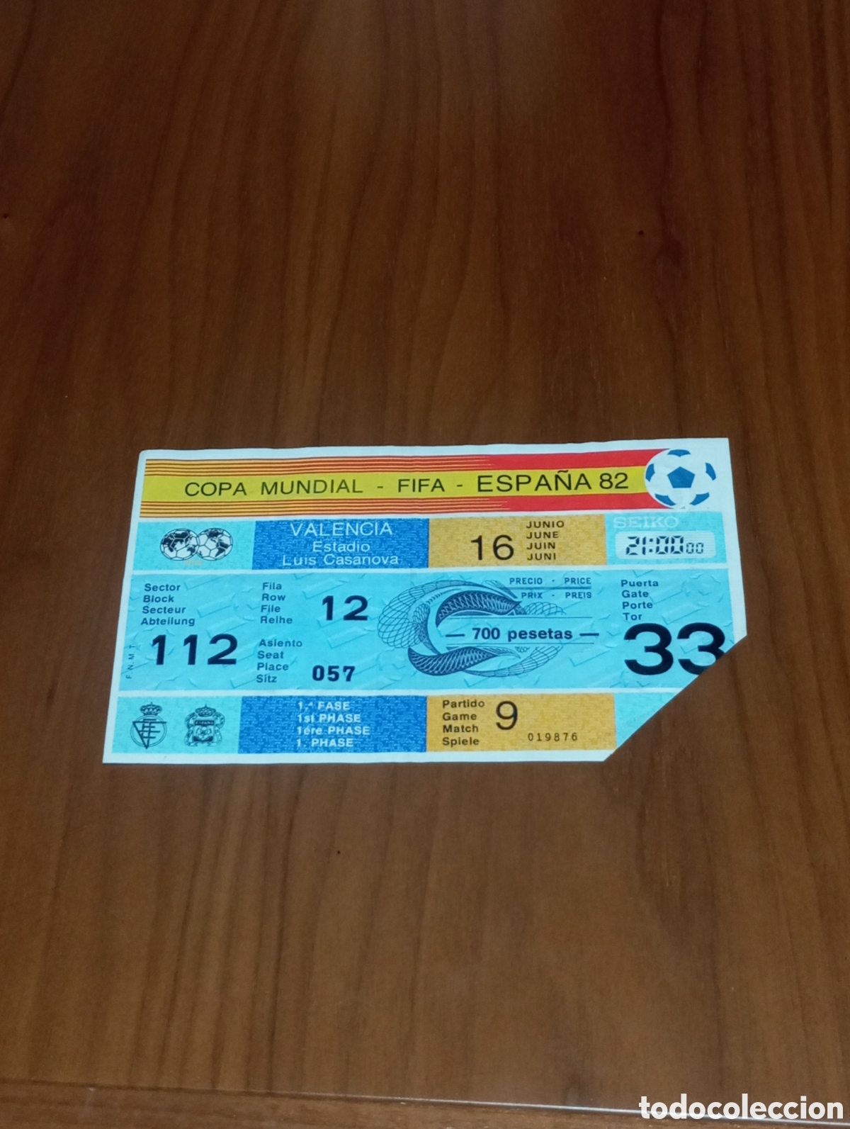 Coleccionismo deportivo: ENTRADA FUTBOL MUNDIAL 1982 WC 82 ESPA&Ntilde;A HONDURAS