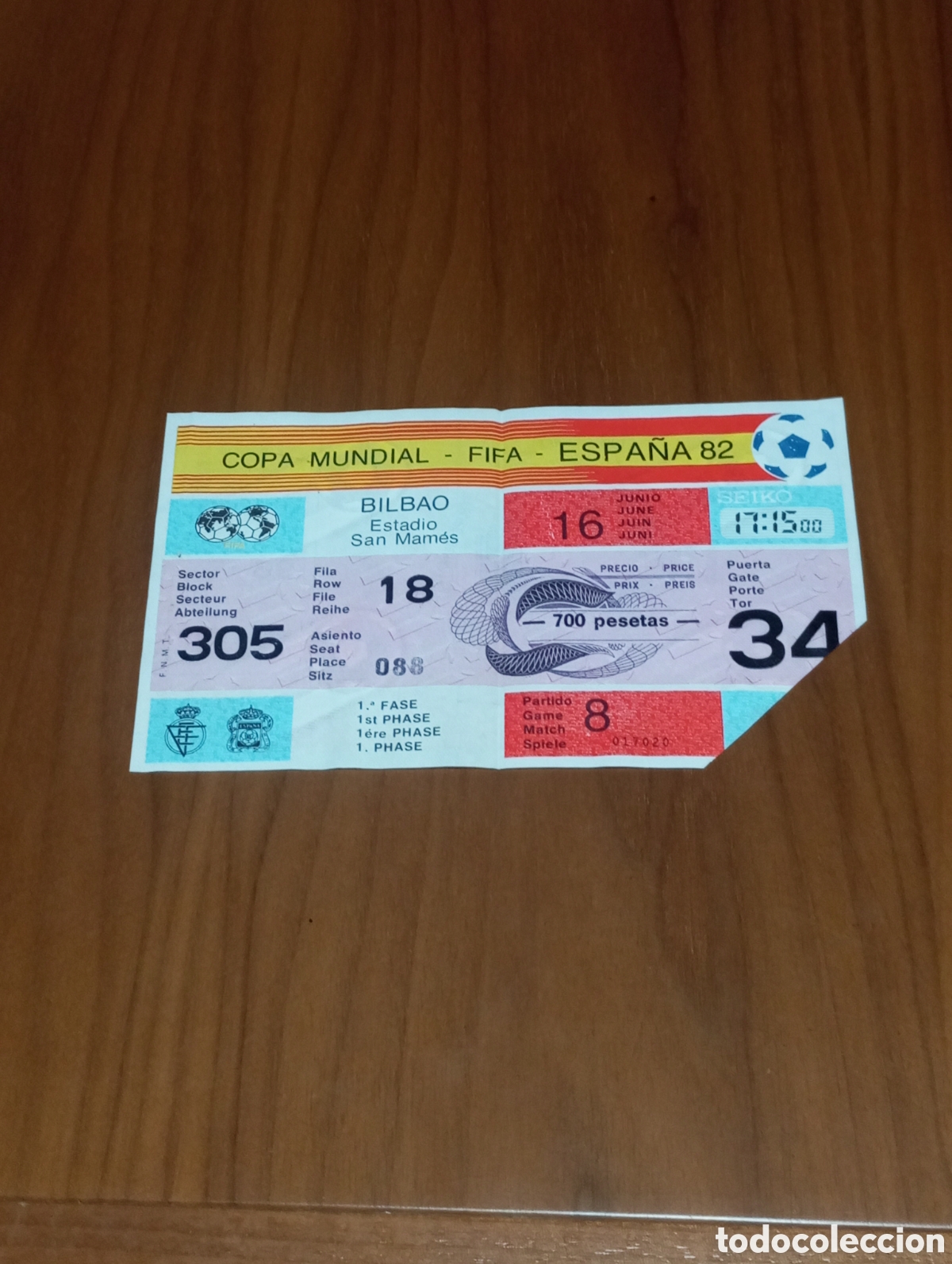 Sammelleidenschaft Sport: ENTRADA MUNDIAL FUTBOL ESPA&Ntilde;A 1982 FRANCIA INGLATERRA