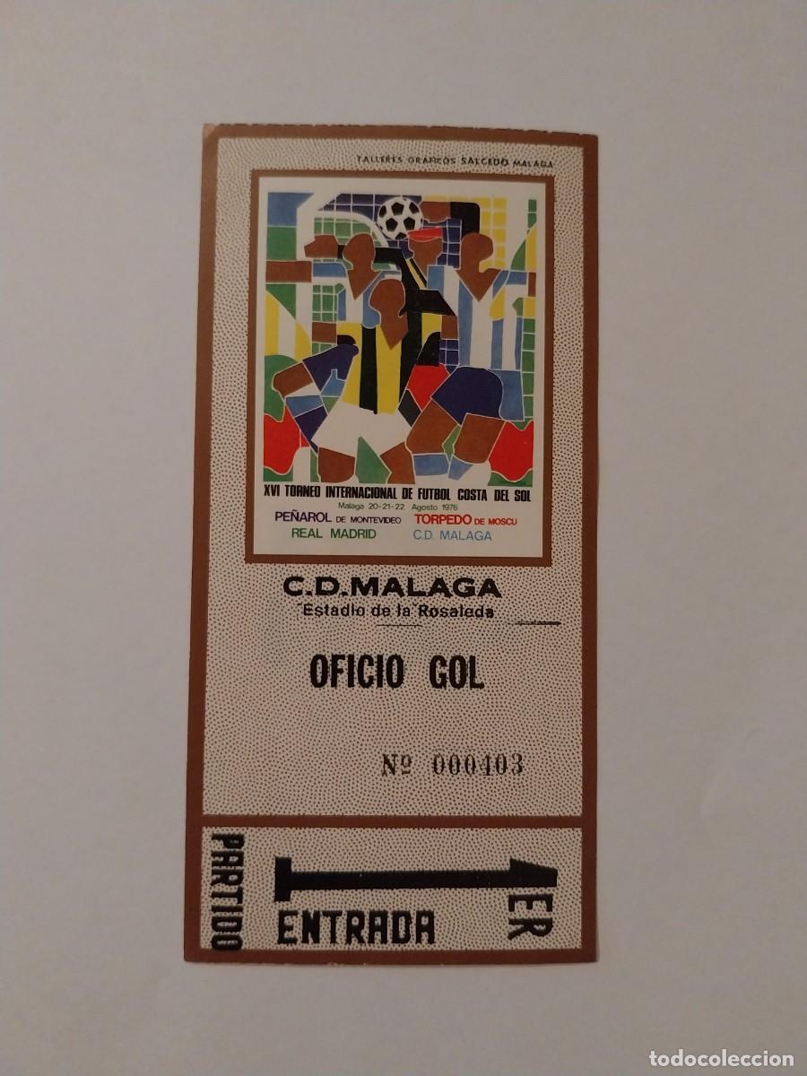 Coleccionismo deportivo: Entrada XVI torneo Costa del Sol 1976