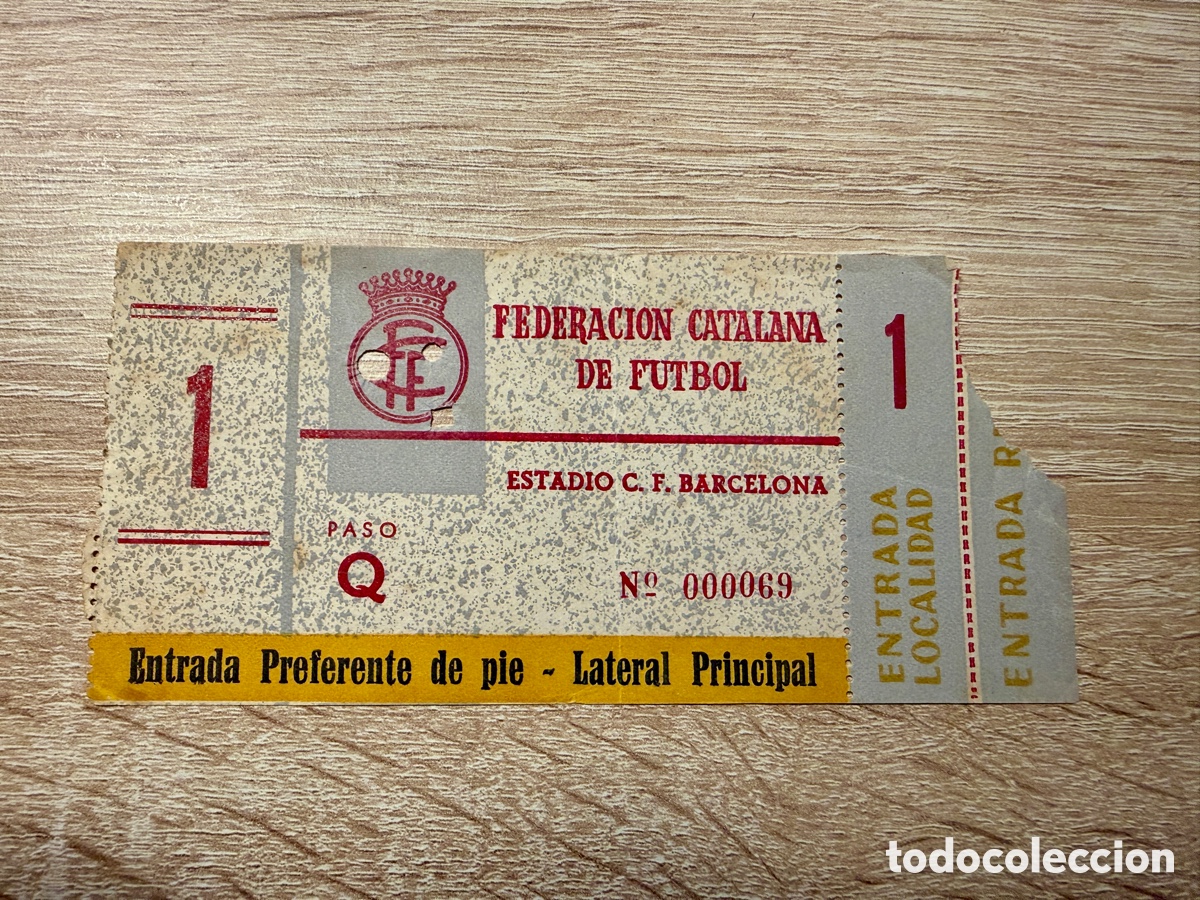 Coleccionismo deportivo: Entrada ticket Final Copa Generalisimo FC Barcelona-Real Zaragoza 23-06-1963