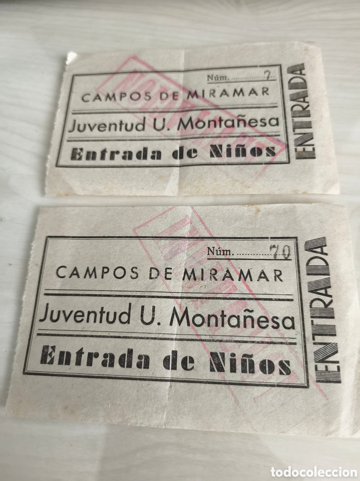 Coleccionismo deportivo: Dos entradas gratuitas para los Campos de Miramar