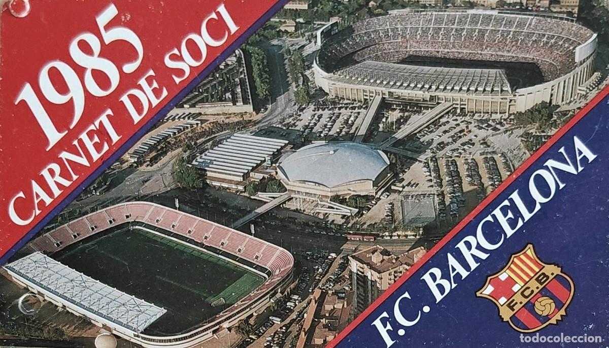 Coleccionismo deportivo: Lote Antiguo F.C. Barcelona - Carn&eacute; de Socio Anual (1985)