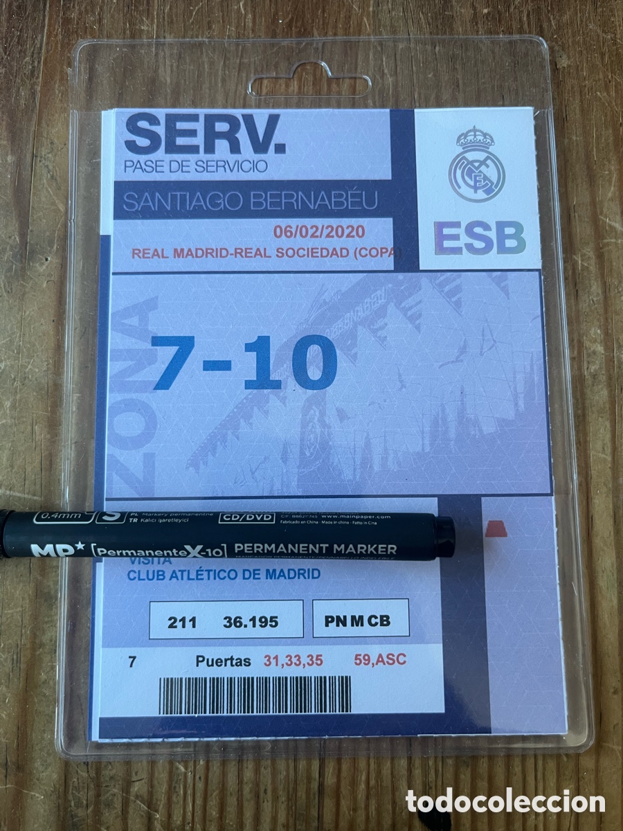 Coleccionismo deportivo: R32089 ENTRADA TICKET ACREDITACION REAL MADRID REAL SOCIEDAD DEBUT GOL ROOKIE RODRYGO EN COPA 2020