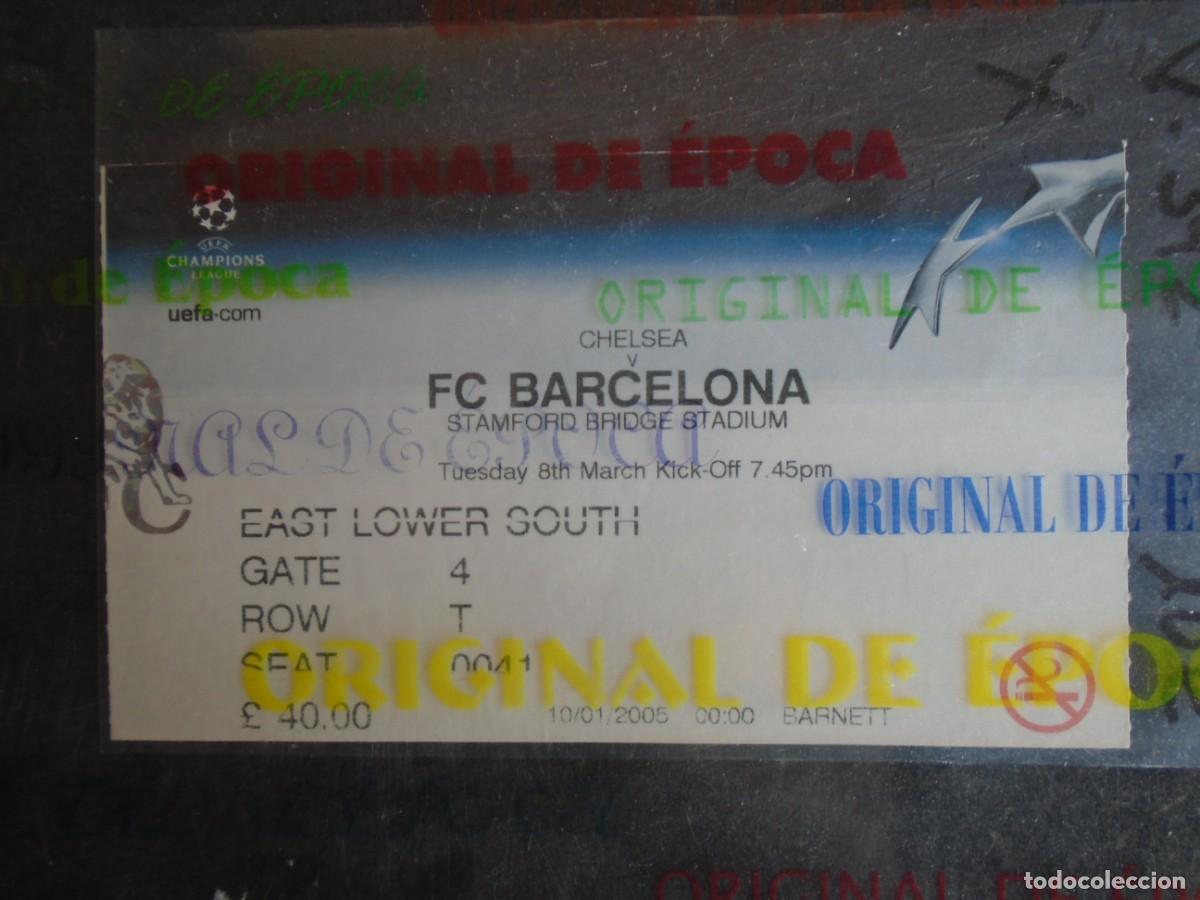 Coleccionismo deportivo: (V-392)ENTRADA CHELSEA-F.C.BARCELONA CHAMPIONS LEAGUE 10/01/2005 STAMFORD BRIDGE STADIUM