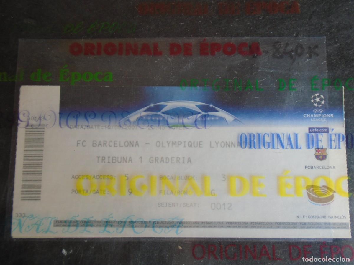Coleccionismo deportivo: (V-840)ENTRADA TICKET FUTBOL BARCELONA OLYMPIQUE LYONNAIS UEFA CHAMPIONS LEAGUE 19/09/2007