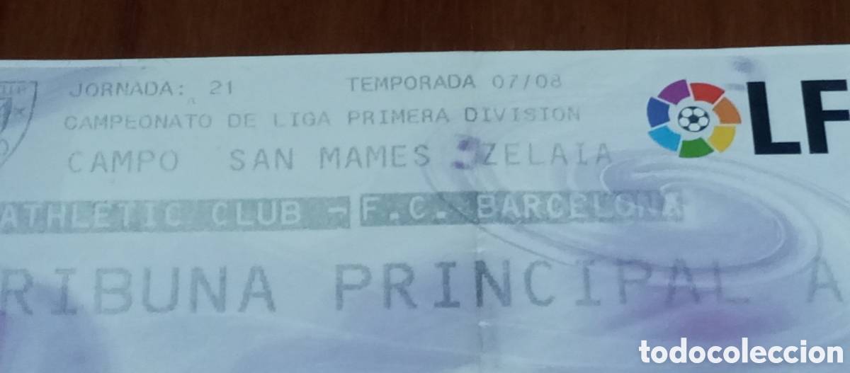 Coleccionismo deportivo: ENTRADA LEO MESSI PRIMERA VEZ EN JUGAR DE FALSO 9 ATHLETIC BILBAO FC BARCELONA 2008
