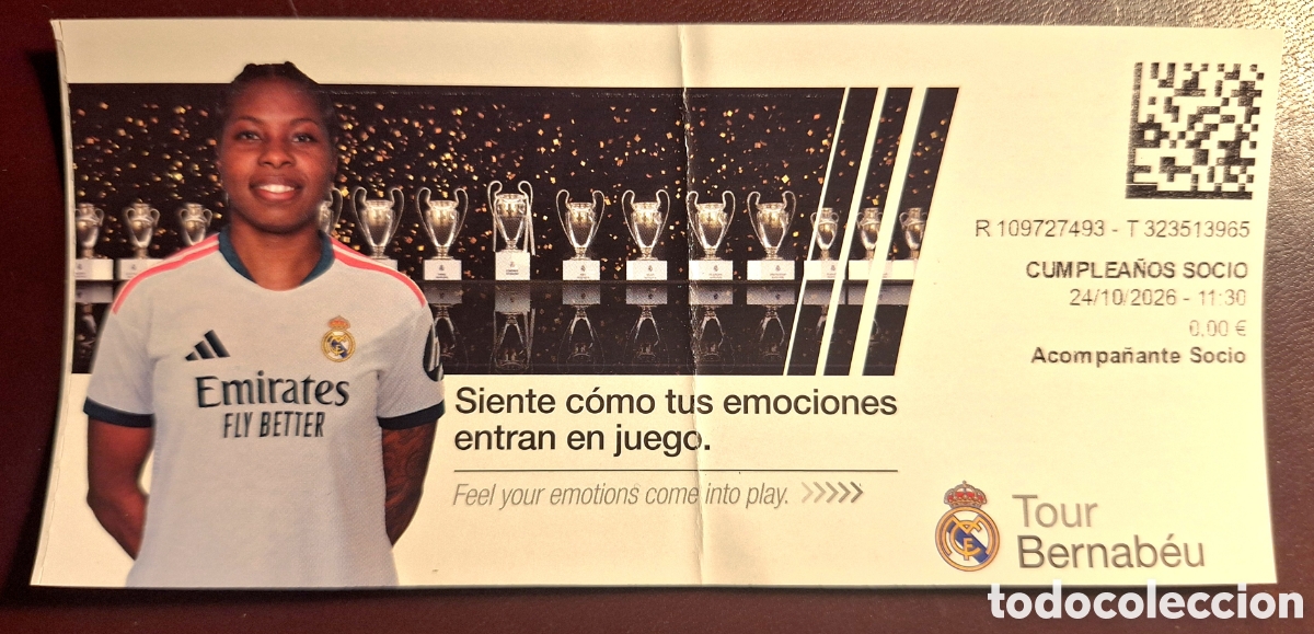 Coleccionismo deportivo: Entrada tour Bernab&eacute;u Beerensteyn