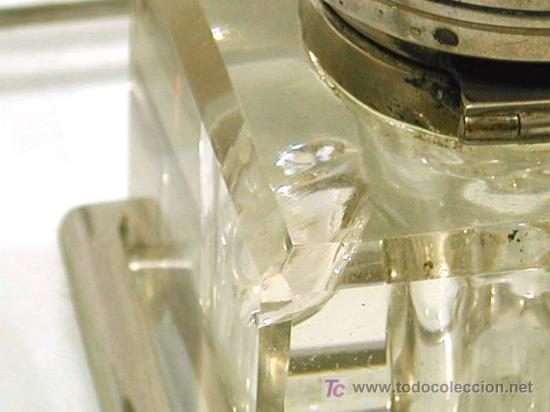 Escriban&iacute;a: Escribania de cristal de Ppos del S XX - Foto 3