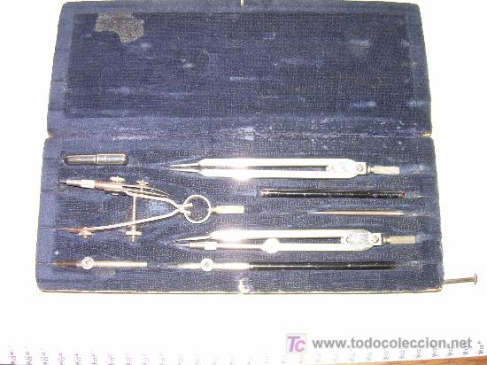 Escriban&iacute;a: CAJA ANTIGUA DE COMPASES - Foto 1
