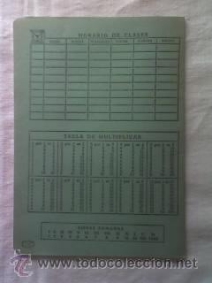 Escriban&iacute;a: CUADERNO BELLA COPIA DE LOS 60 / 70.......A ESTRENAR (VERDE) - Foto 1