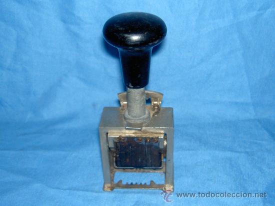 Escriban&iacute;a: ANTIGUO TAMPON NUMERADOR (2) - Foto 2