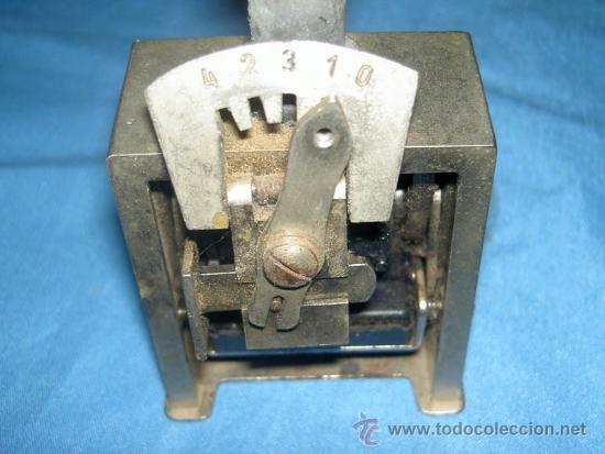 Escriban&iacute;a: ANTIGUO TAMPON NUMERADOR (2) - Foto 3