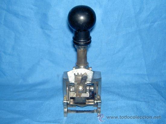 Escriban&iacute;a: ANTIGUO TAMPON NUMERADOR (1) - Foto 2