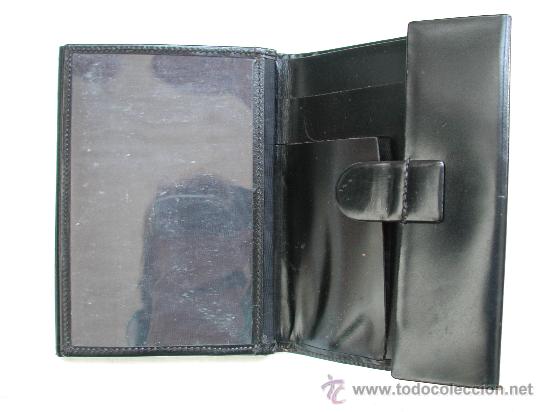 Escriban&iacute;a: CARTERA DE BOLSILLO DE PIEL NEGRA - Foto 1
