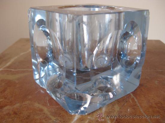 Escriban&iacute;a: TINTERO CRISTAL AZUL PRECIOSO - Foto 3