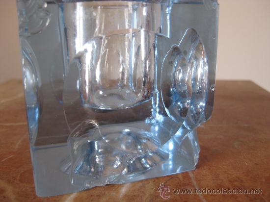 Escriban&iacute;a: TINTERO CRISTAL AZUL PRECIOSO - Foto 5