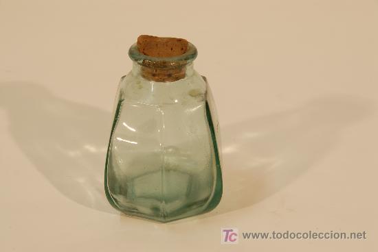 Escriban&iacute;a: Tintero hexagonal en vidrio. Circa 1900 - Foto 2