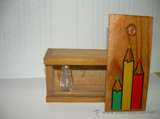 Escriban&iacute;a: SACAPUNTAS DE MADERA - Foto 2