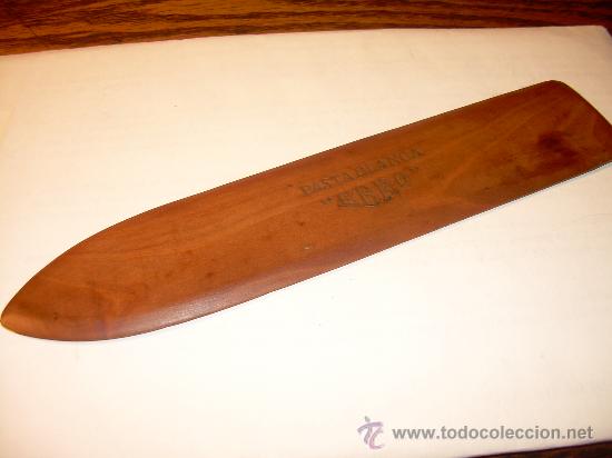 Escriban&iacute;a: ESPATULA DE MADERA NOBLE DE PASTA BLANCA EBRO - Foto 1