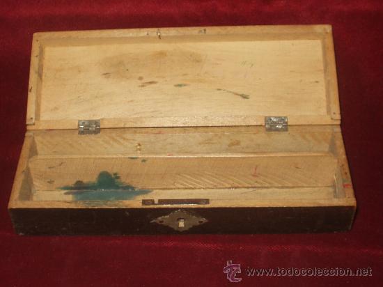 Escriban&iacute;a: LAPICERO ESCOLAR DE MADERA ANTIGUO - Foto 2