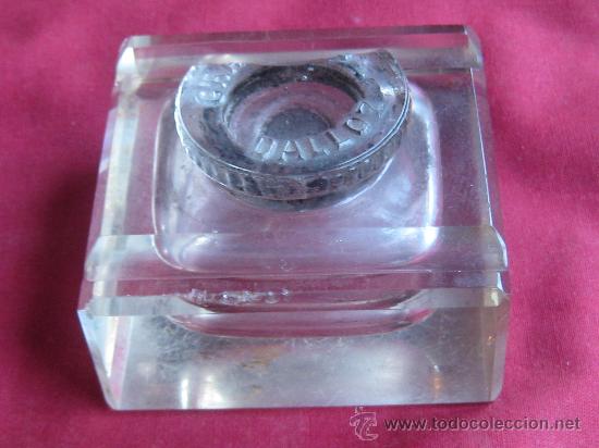 Escriban&iacute;a: TINTERO CRISTAL PARA DOS PLUMAS - CON TAPON - Foto 1