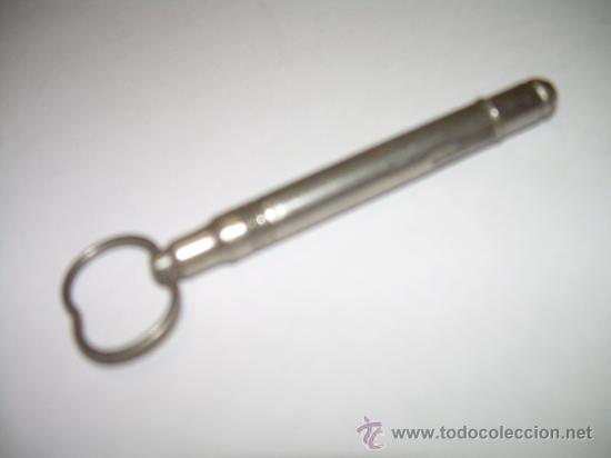 Escriban&iacute;a: ANTIGUO PORTA MINAS METALICO EN FORMA DE LLAVE - Foto 1