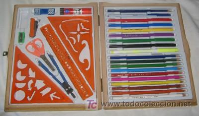 Escriban&iacute;a: ESTUCHE PLUMIER ESCOLAR DE MADERA, DE SAFTA - Foto 2