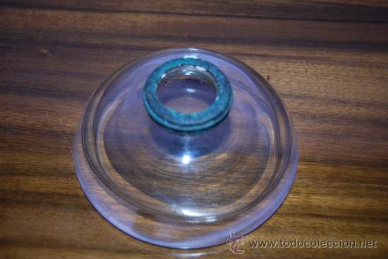 Escriban&iacute;a: TINTERO DE CRISTAL GRUESO - 1900-1920 - Foto 3