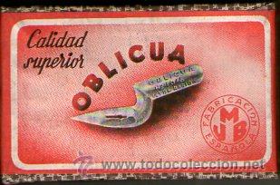 Escriban&iacute;a: Caja de 100 plumillas precintadas, Oblicua - Foto 1