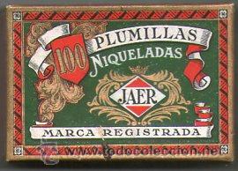 Outils d'&Eacute;criture: Caja de 100 plumillas precintadas, Jaer.
