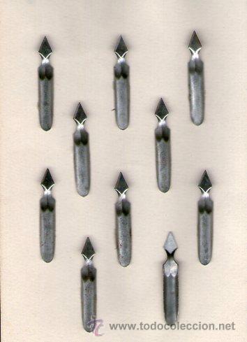 Outils d'&Eacute;criture: 10 espatulas, plumillas?, a&ntilde;os 40