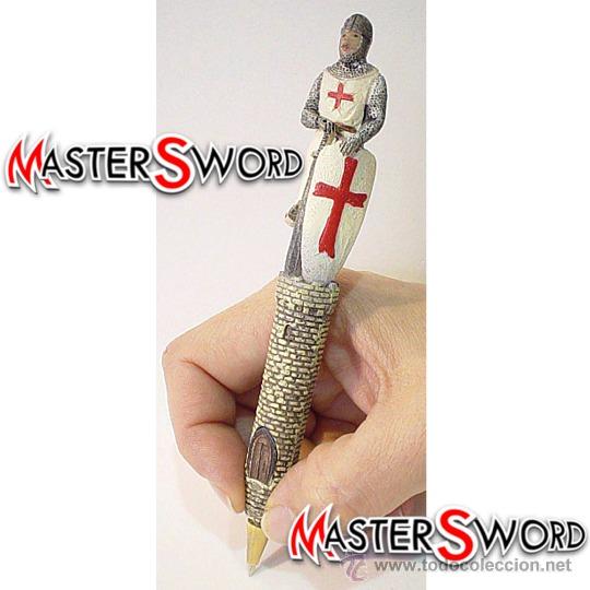 Escriban&iacute;a: BOLIGRAFO MOD. CABALLERO TEMPLARIO. 17 CMS.
