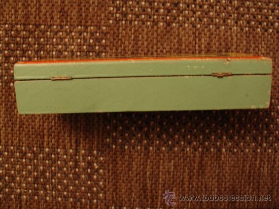 Escriban&iacute;a: PLUMIER ESTUCHE DE MADERA CON DIBUJOS TALLADOS - Foto 3