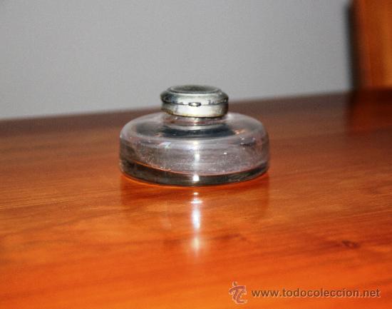 Escriban&iacute;a: ANTIGUO TINTERO DE CRISTAL - Foto 1