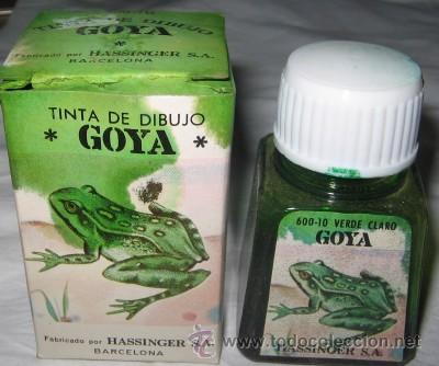 Escriban&iacute;a: TINTA DE DIBUJO GOYA VERDE CLARO - Foto 1