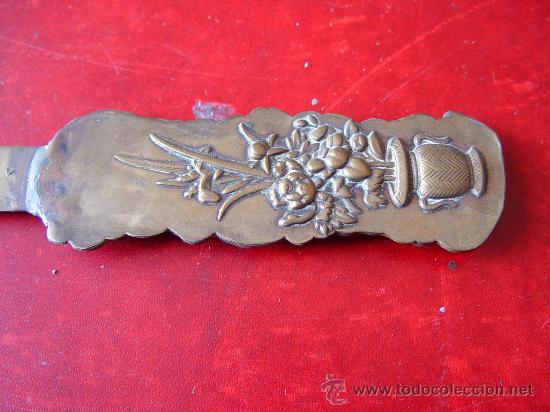 Escriban&iacute;a: Abrecartas antiguo oriental  de bronce - Foto 4